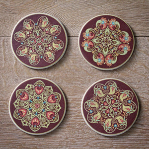 Set of 4 'Bohemian' Coasters