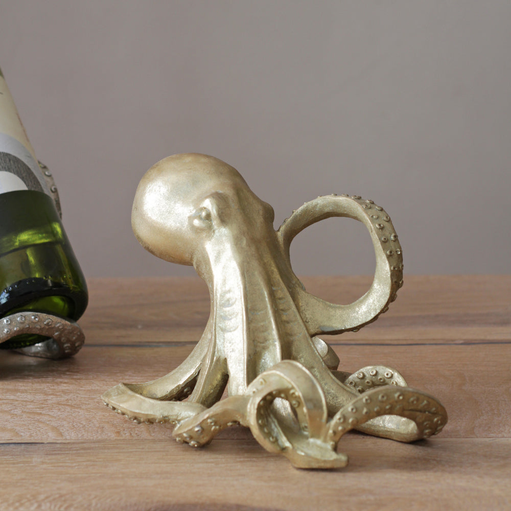 Gold Octopus Wine Holder
