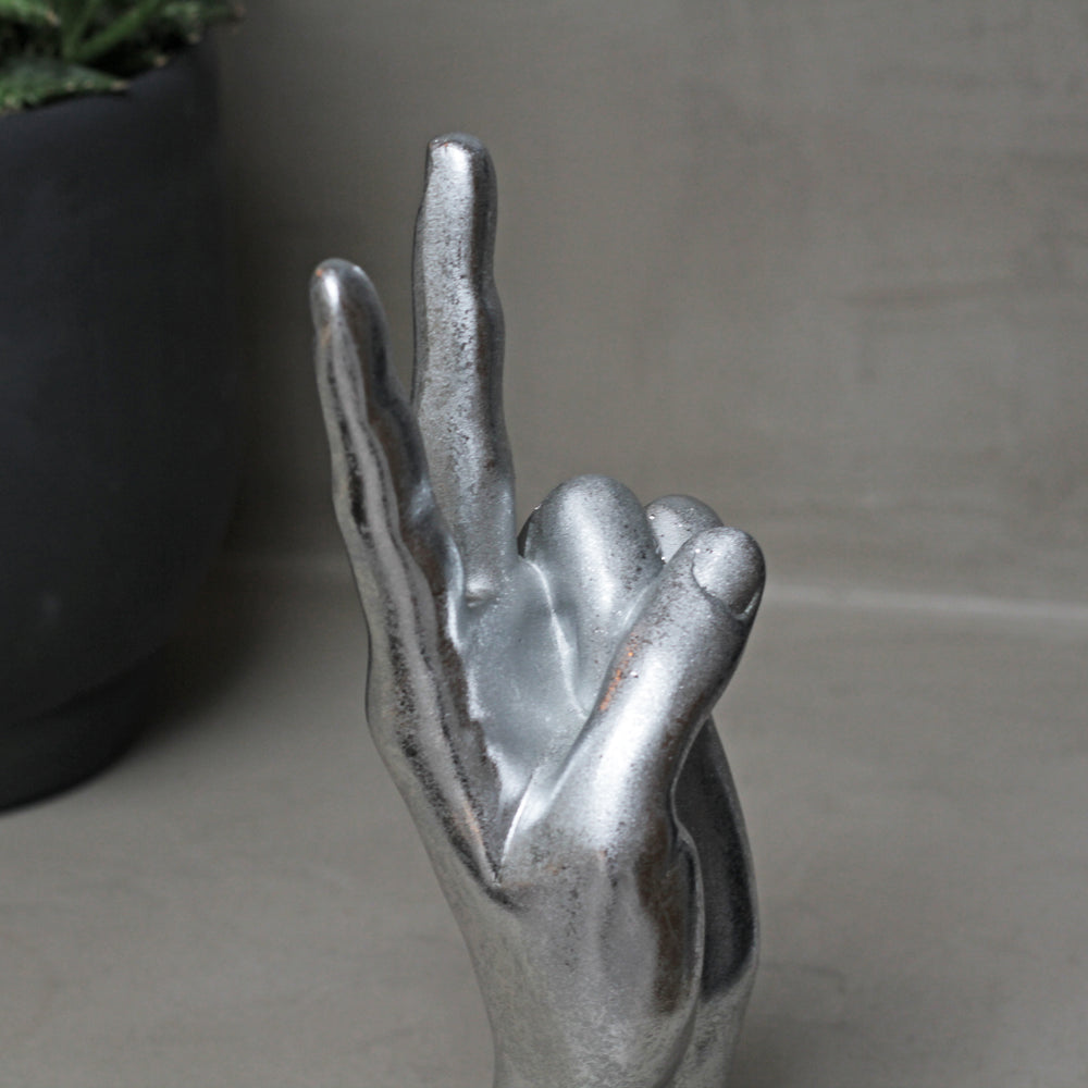 Peace Ornament in Silver