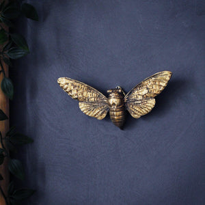 Gold Bee Wall Ornament