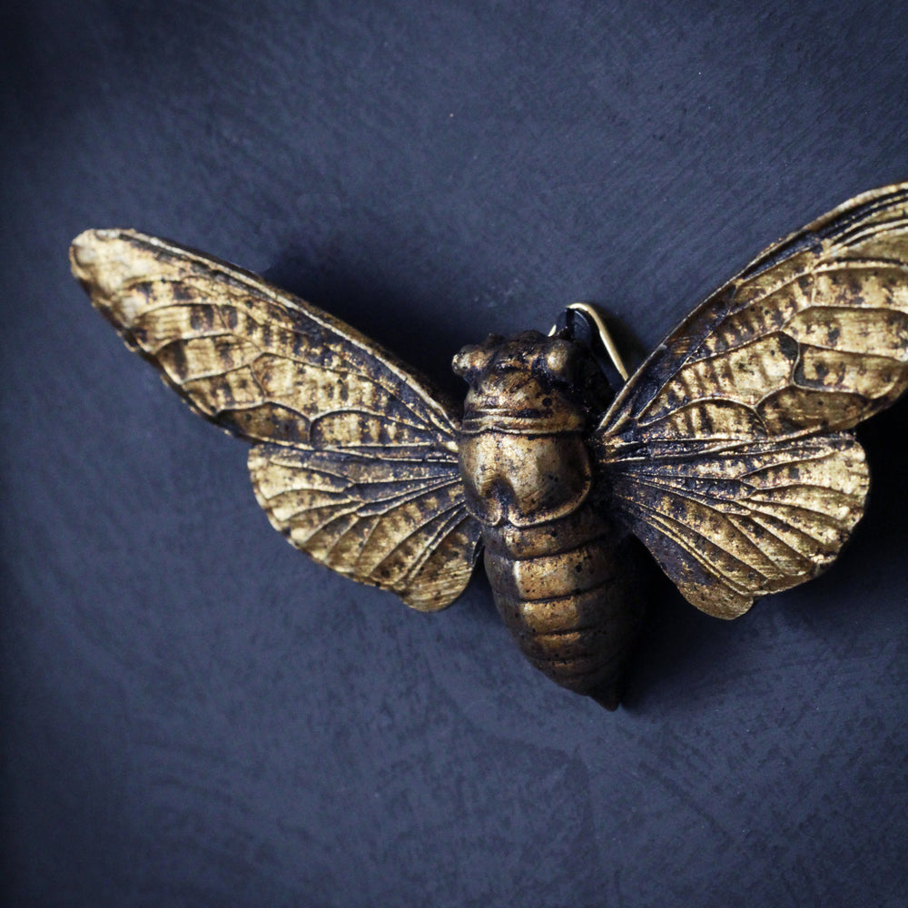 Gold Bee Wall Ornament