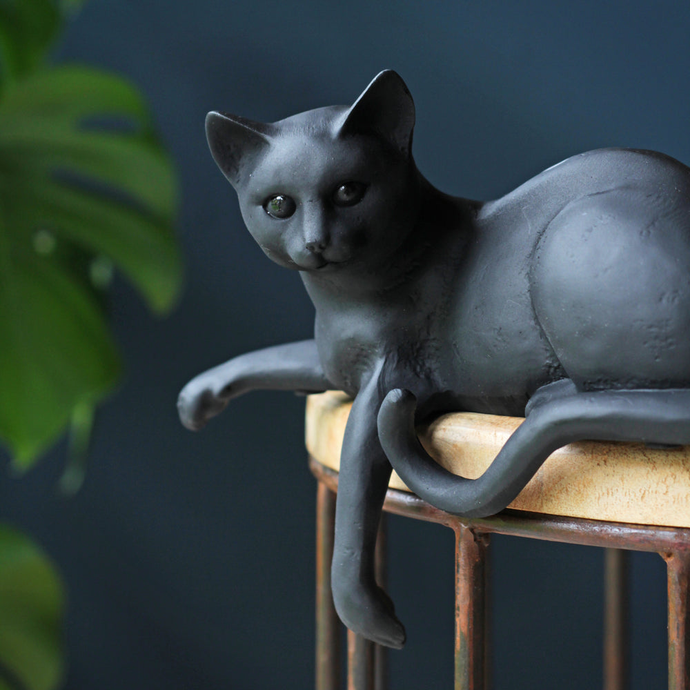 Black Cat Shelf Sitter, Cat Shelfie