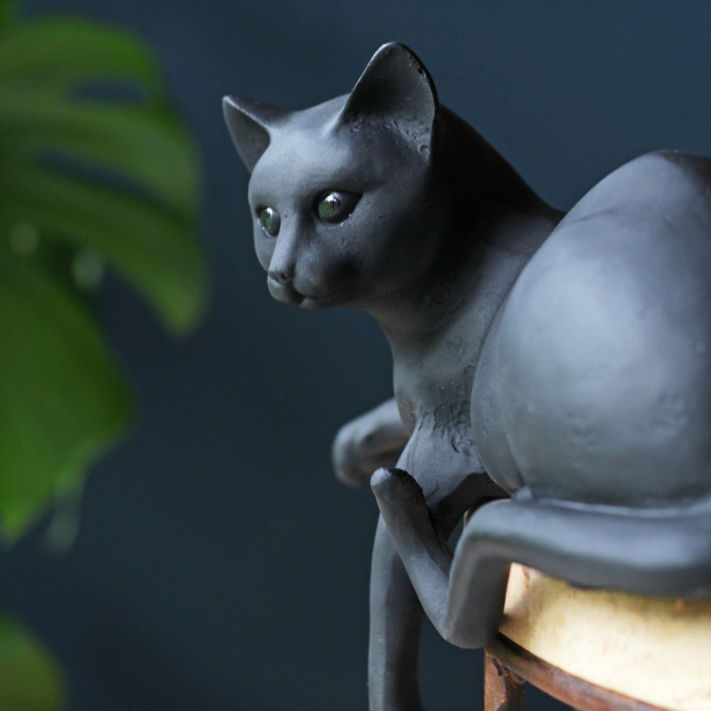 Black Cat Shelf Sitter, Cat Shelfie