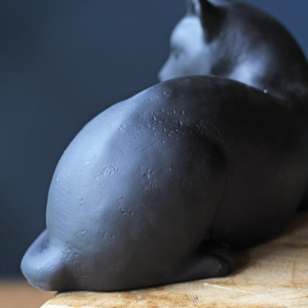 Black Cat Shelf Sitter, Cat Shelfie