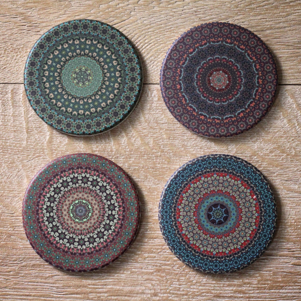 Set of 4 'Mandala' Coasters