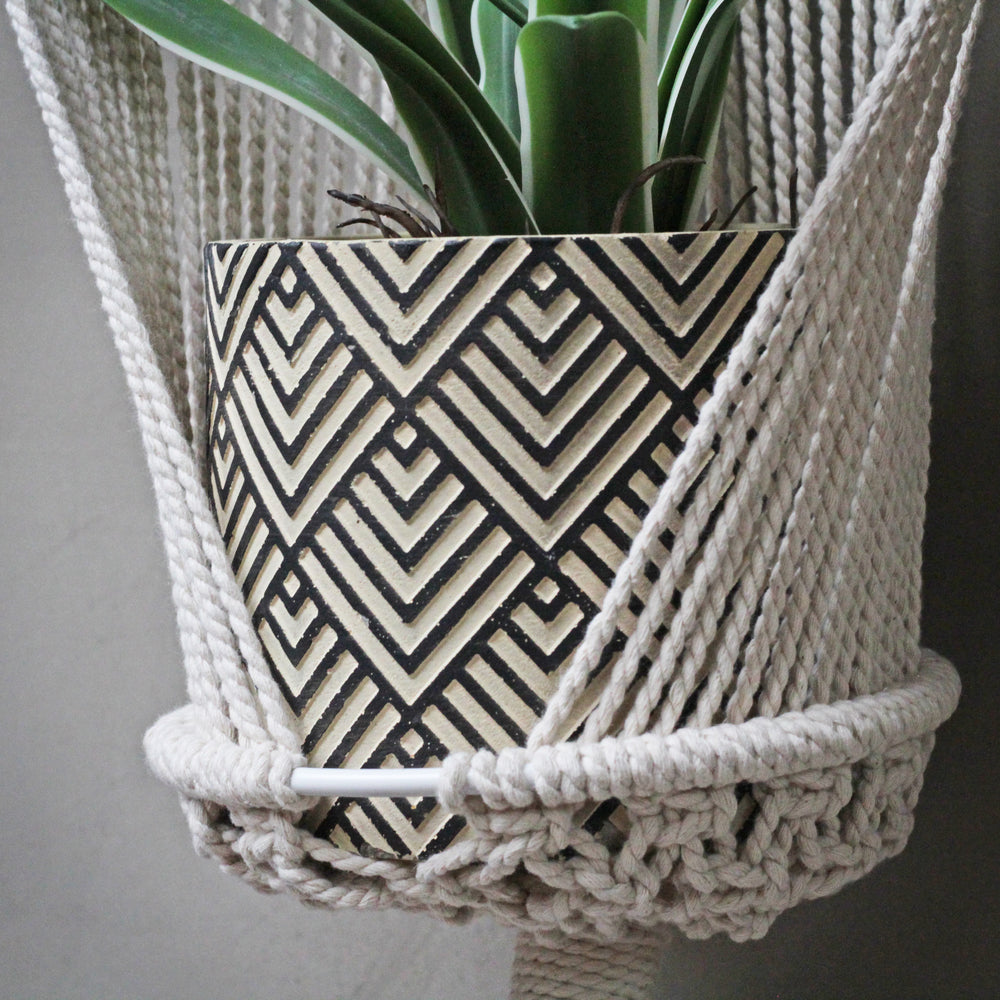 Large Crochet Macrame Plant Pot Hanger