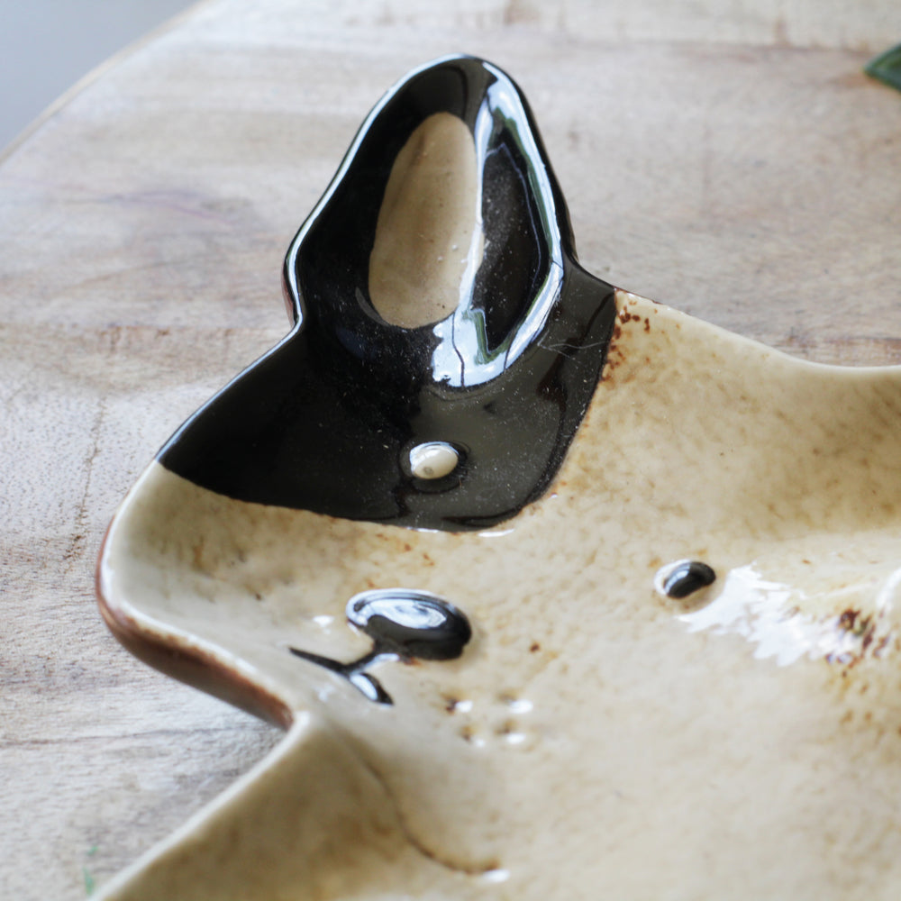 French Bull Dog Dish Plate Serving Platter