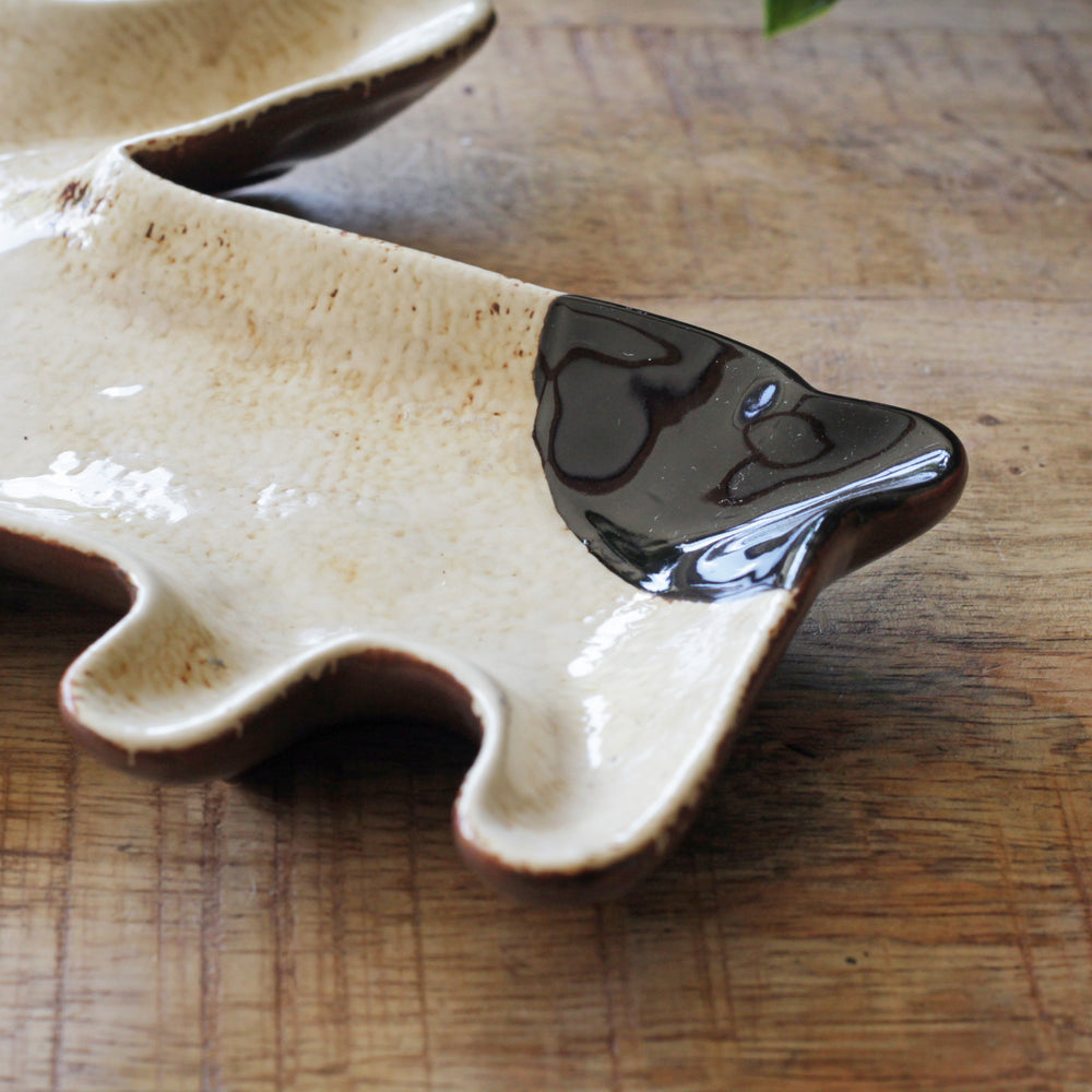 French Bull Dog Dish Plate Serving Platter