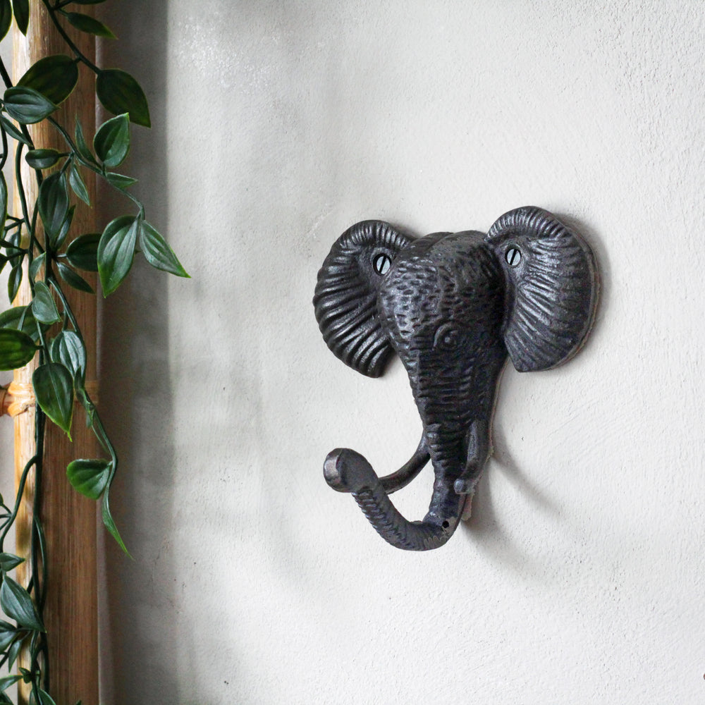 Cast Iron Elephant Head Hook – Sophie MacBain