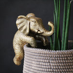 Gold Elephant Pot Hanger - Extra Large