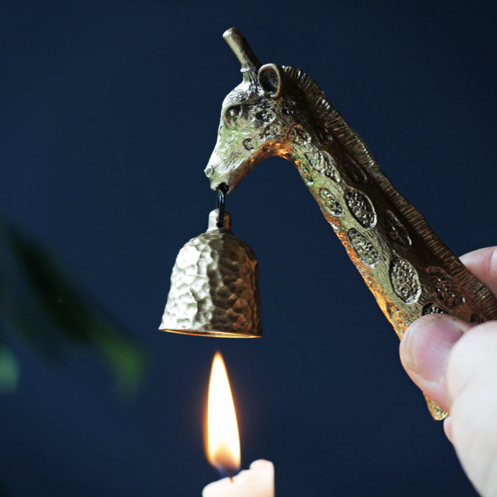 Gold Giraffe Candle Snuffer
