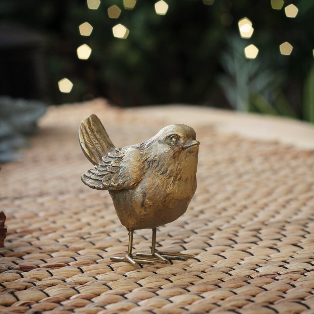 Gold Robin Bird Ornament
