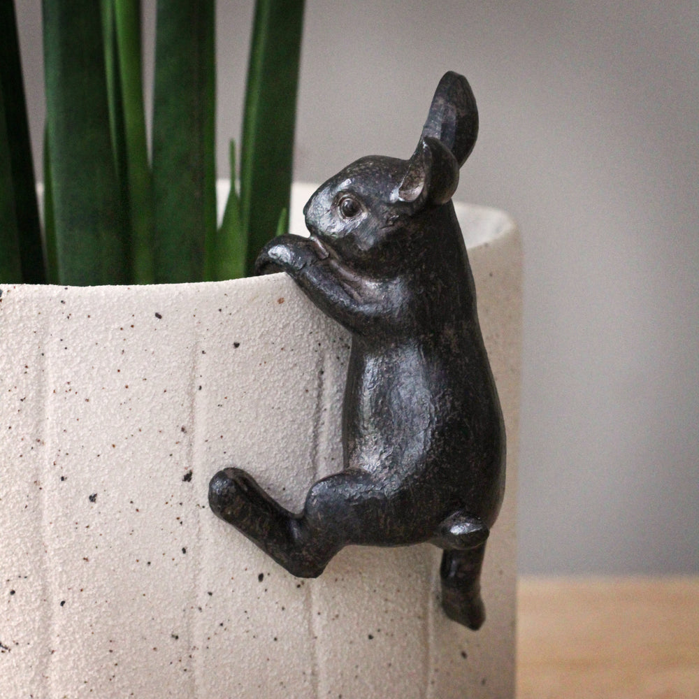 rabbit plant pot hanger Hare Pot Hanger, Pot Ornament Gift – Sophie MacBain