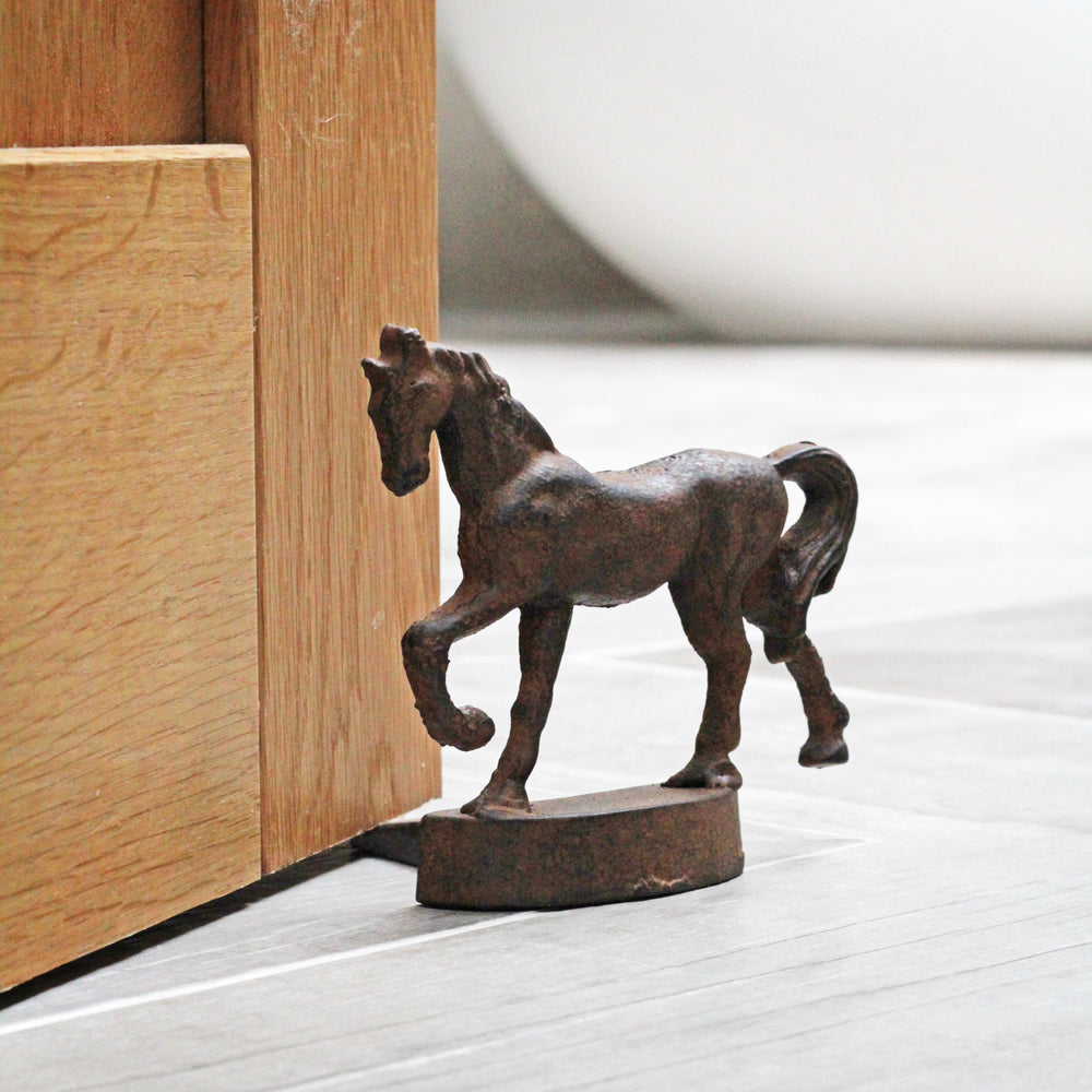 Cast Iron Horse Doorstop