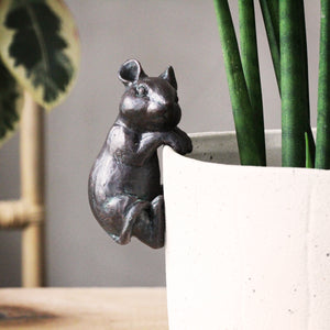 Mouse Pot Hanger, Pot Ornament Gift