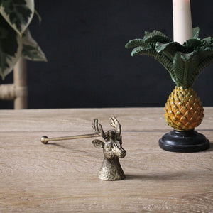 Gold Stag Candle Snuffer