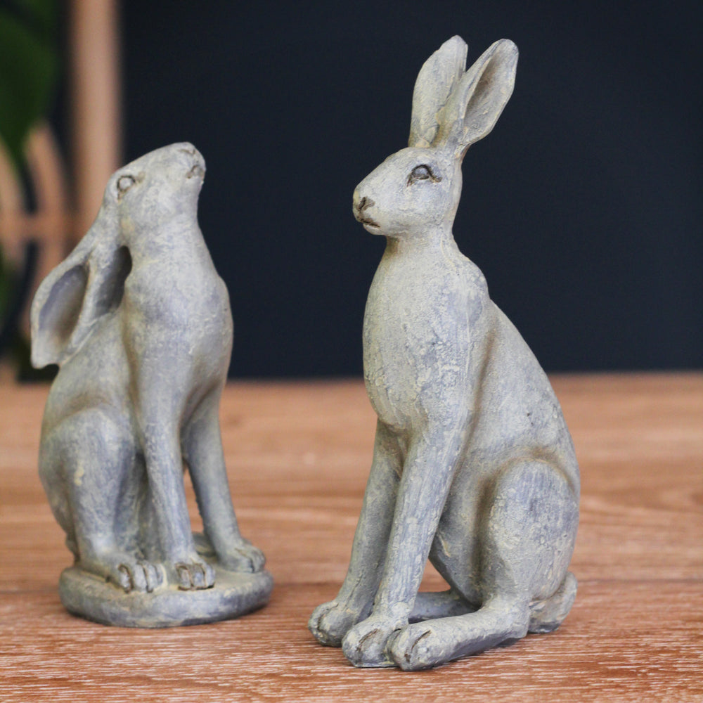 Set of Grey Mini Hares