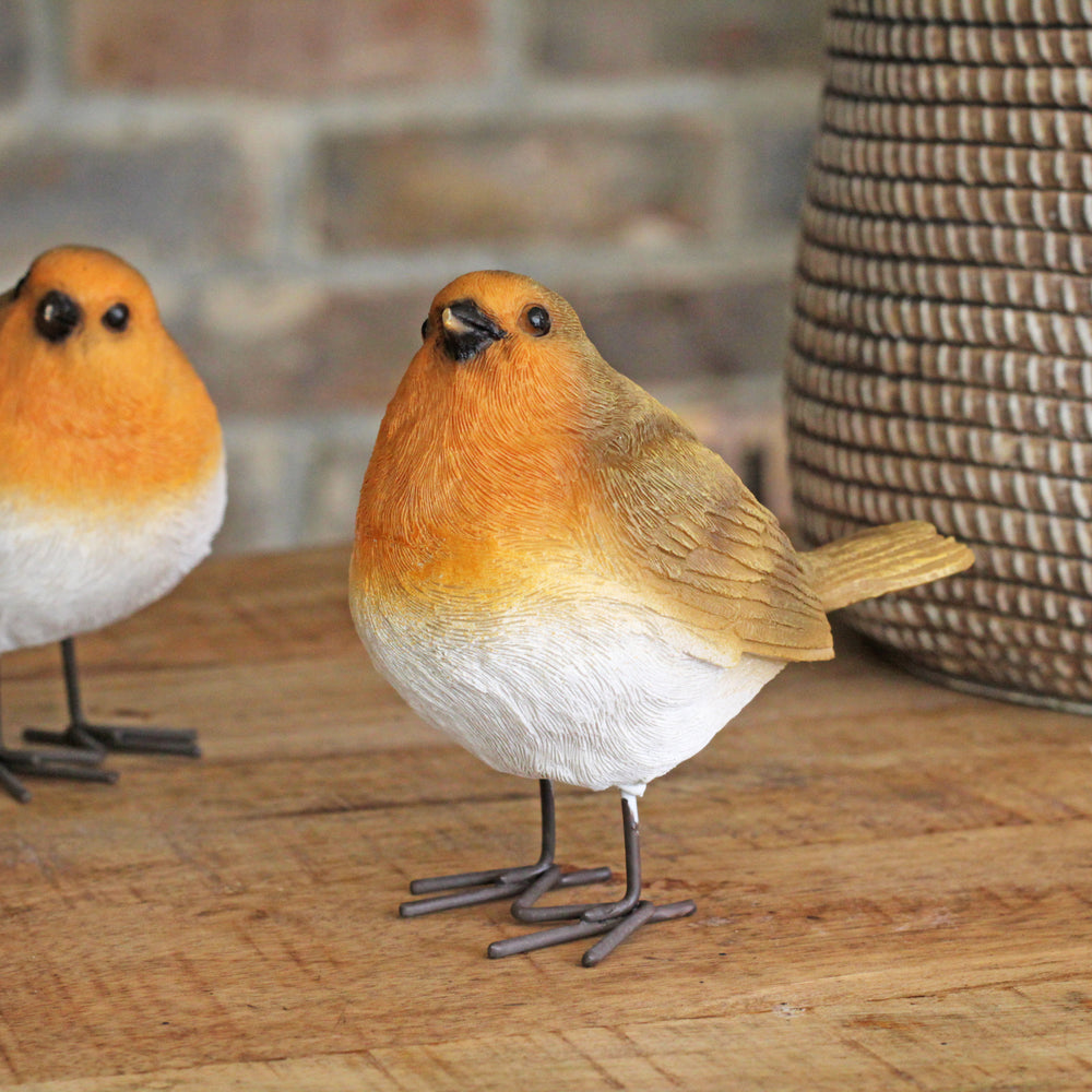 Set of 2 Robin Ornaments