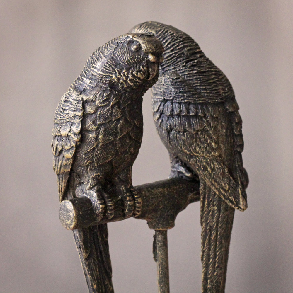 Lovebirds on Perch Ornament