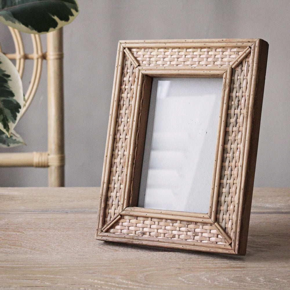 Custom Rattan Frames Natural Rattan Photo Frame – Sophie MacBain