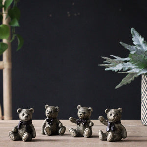 Set of 4 Teddy Bear Ornament