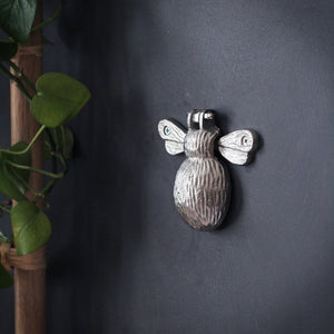 Silver Bumblebee Door Knocker