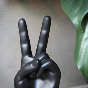 Black Peace Hand Ornament