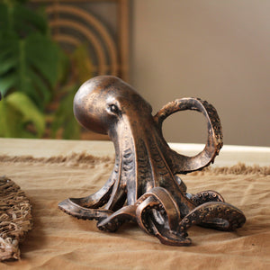 Bronze Octopus Wine Holder