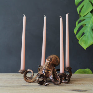 Octopus Candle Holder - Bronze