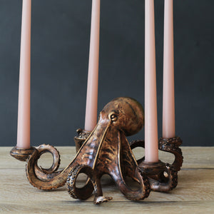 Octopus Candle Holder - Bronze