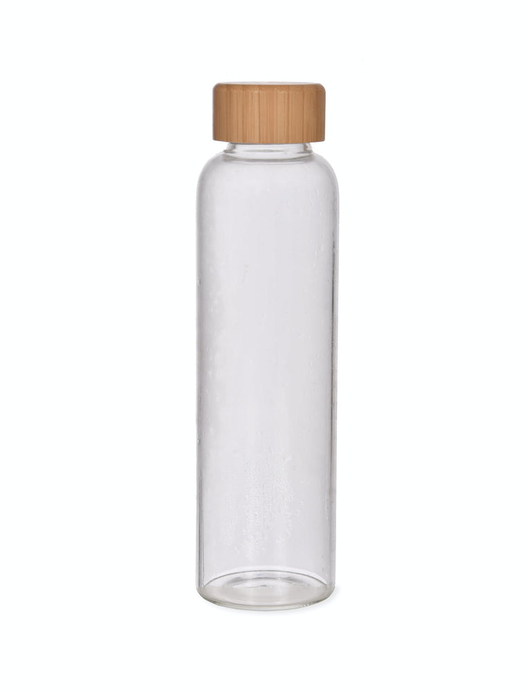 Glass Bottle with Bamboo Lid