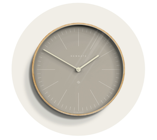 Grey Mr Clarke Clock
