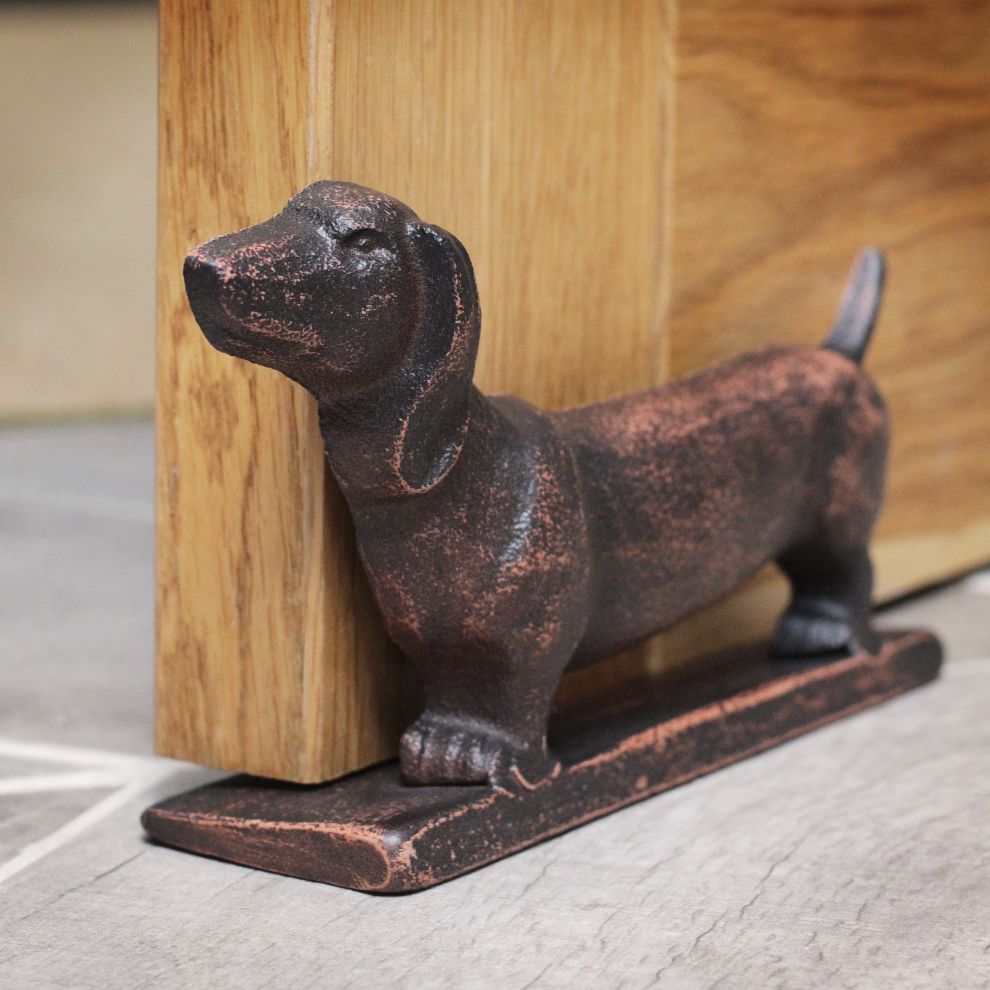 Cast Iron Dachshund Door Stop Sophie MacBain