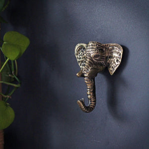 Gold Elephant Hook (trunk down)