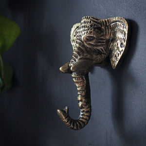 Gold Elephant Hook (trunk down)