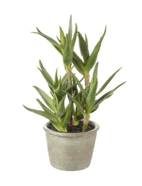 Faux Potted Aloe Plant