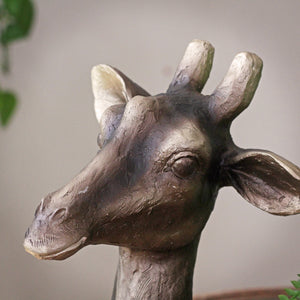 Bronze Giraffe Head