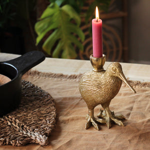 Quirky Bird Candle Holders in Gold