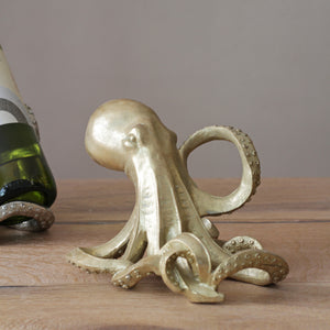 Gold Octopus Wine Holder