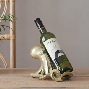 Gold Octopus Wine Holder