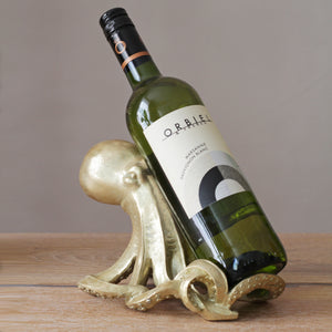 Gold Octopus Wine Holder