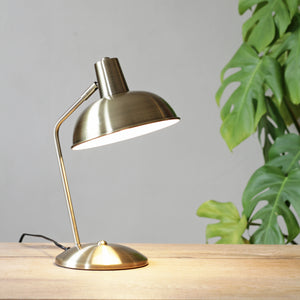 Gold 'Hood' Lamp