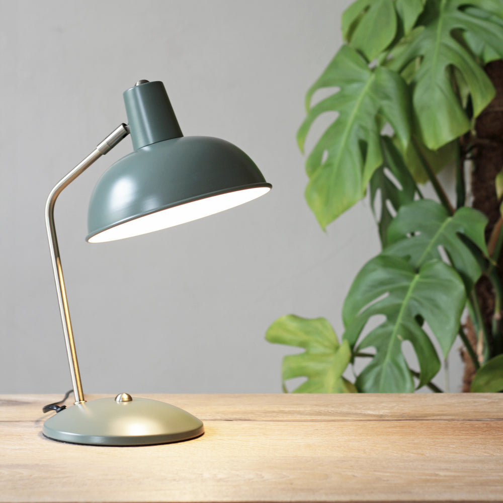Green 'Hood' Lamp