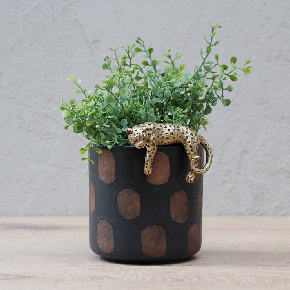 leopard plant pot Small Leopard Pot Hanger – Sophie MacBain