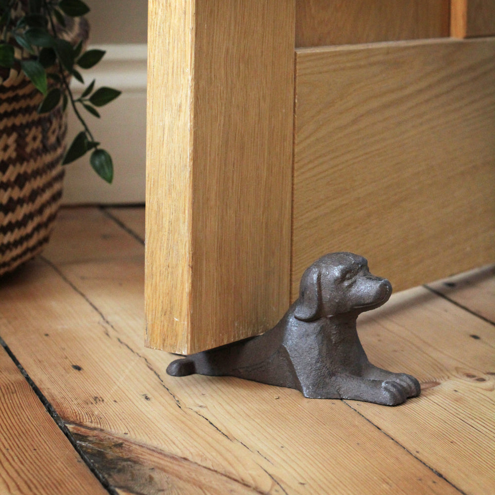 Cast Iron Dog Doorstop Wedge – Sophie MacBain - Main Image