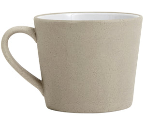 Stone 'Curved' Mug in Beige