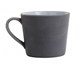 Stone 'Curved' Mug in Grey