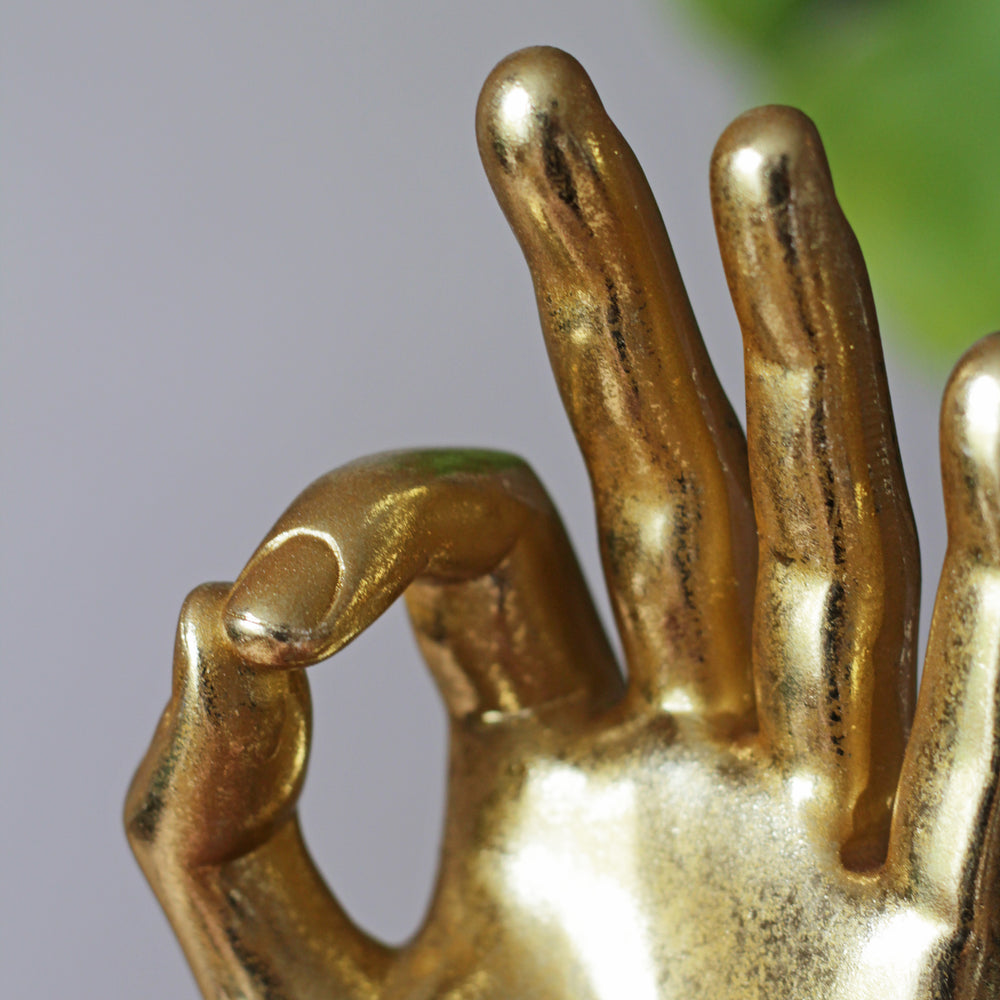 Gold 'OK' Hand Figure