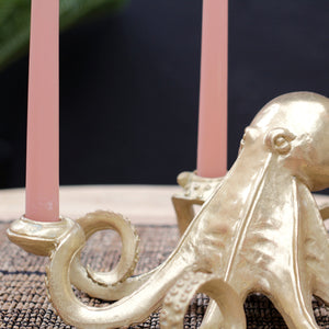 Gold Octopus Candle Holder