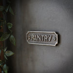 Iron Door Sign Plaque - Pantry